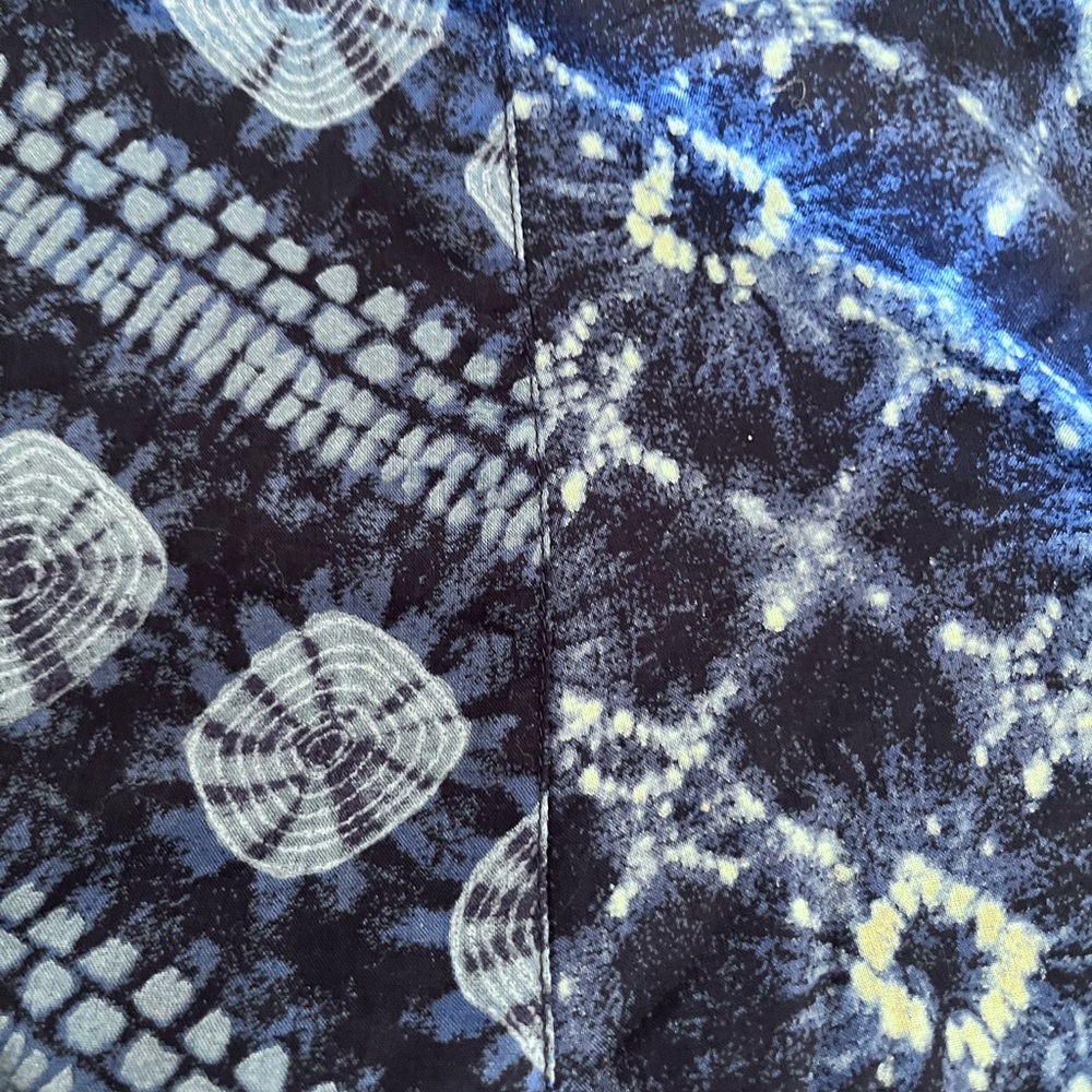 Jones New York Sports Woman Skirt Navy Tie Dyed Effect 100% Cotton Plus Size 16W - Picture 6 of 6